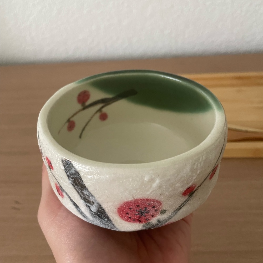 Plum Blossom Matcha Bowl - Picture 2 of 6